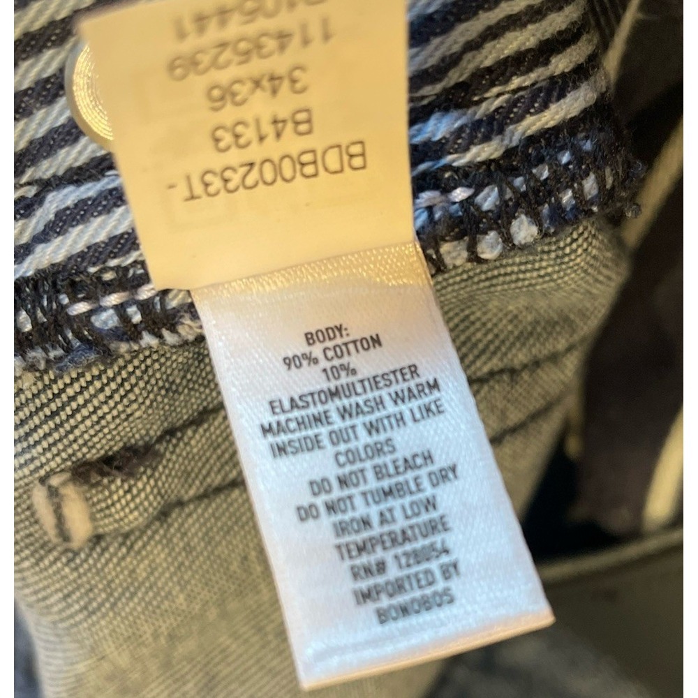 Bonobos Tailored Fit Jeans Mens 34x36 Denim Blue Cotton Stretch Medium Wash - Picture 6 of 9